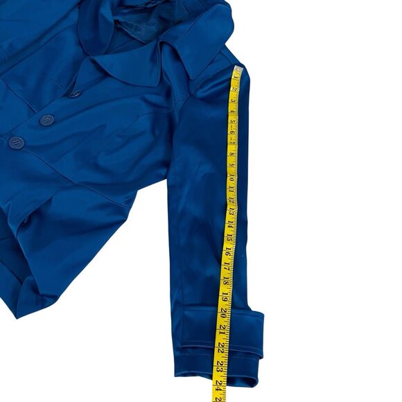 Lane Bryant Blazer Womens Sz 20 Blue Jacket Officecore Corpcore Career Boardroom - Picture 10 of 13